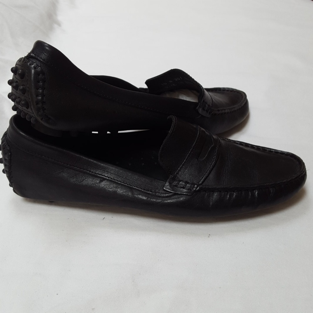Classic Black Leather Loafers